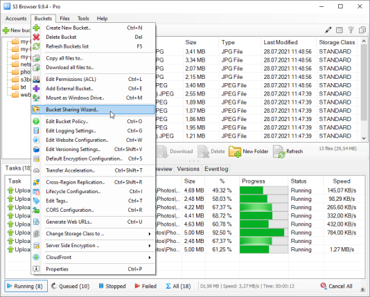 S3 Browser - Bucket Explorer, Windows Client compatible with Amazon S3 and Amazon S3 compatible storage S3 Browser - Windows client compatible with Amazon S3 and Amazon S3 compatible storage